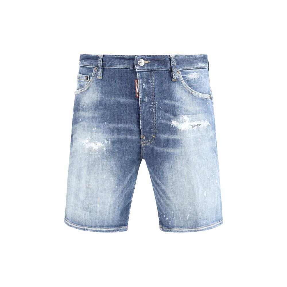 Marine denim shorts