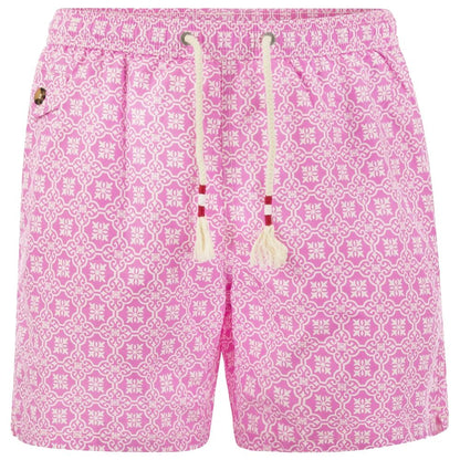 Pink Polyester Swimwear