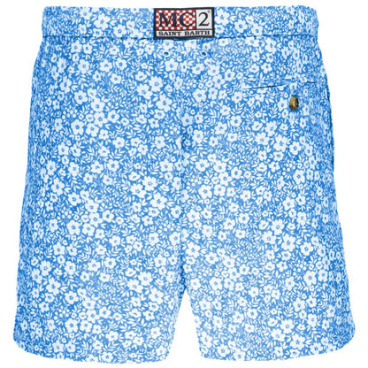 Light Blue Polyester Swimwear