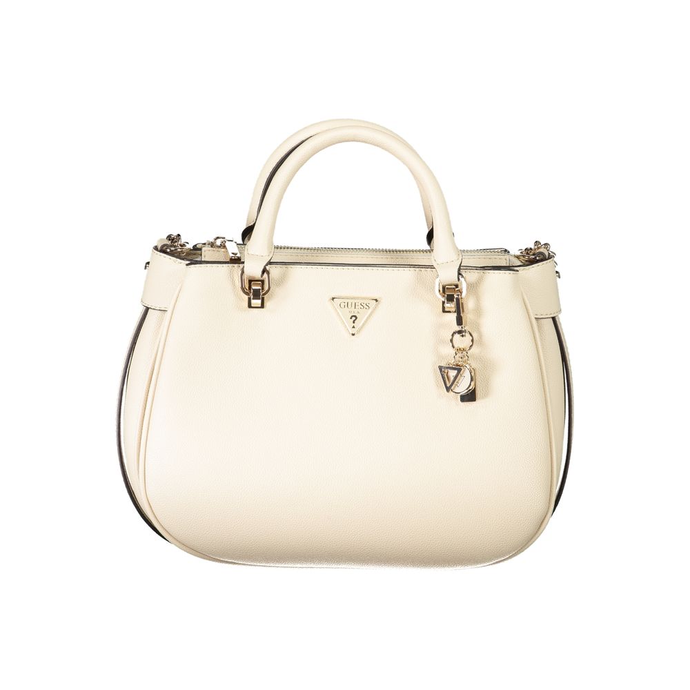 Beige Polyethylene Handbag