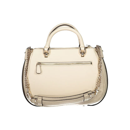 Beige Polyethylene Handbag