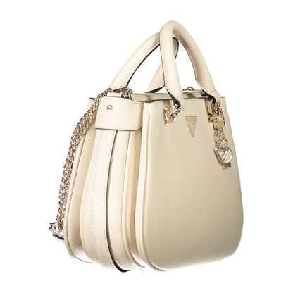 Beige Polyethylene Handbag