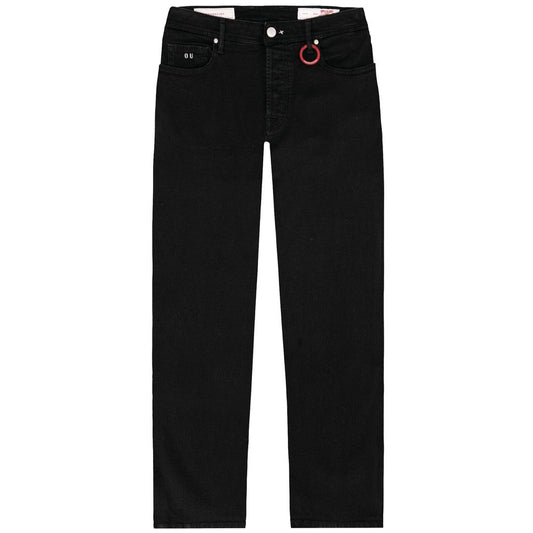 Black Cotton Jeans & Pant