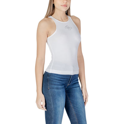 White Polyester Tops & T-Shirt