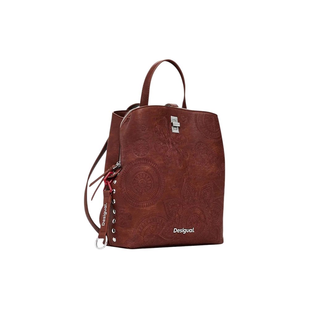 Brown Polyethylene Backpack