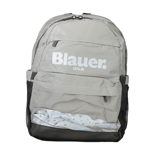 Gray Polyester Backpack