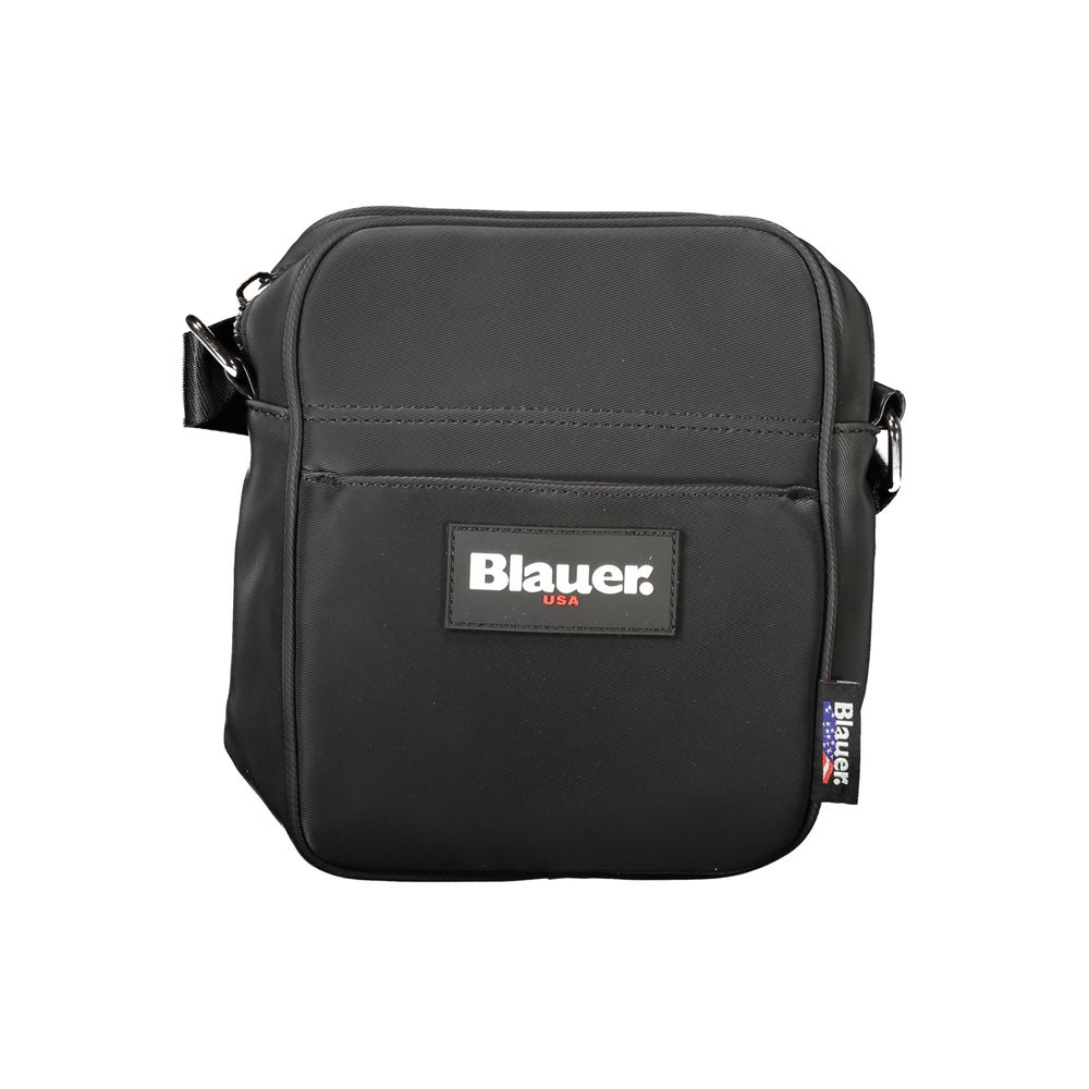 Black Polyester Shoulder Bag