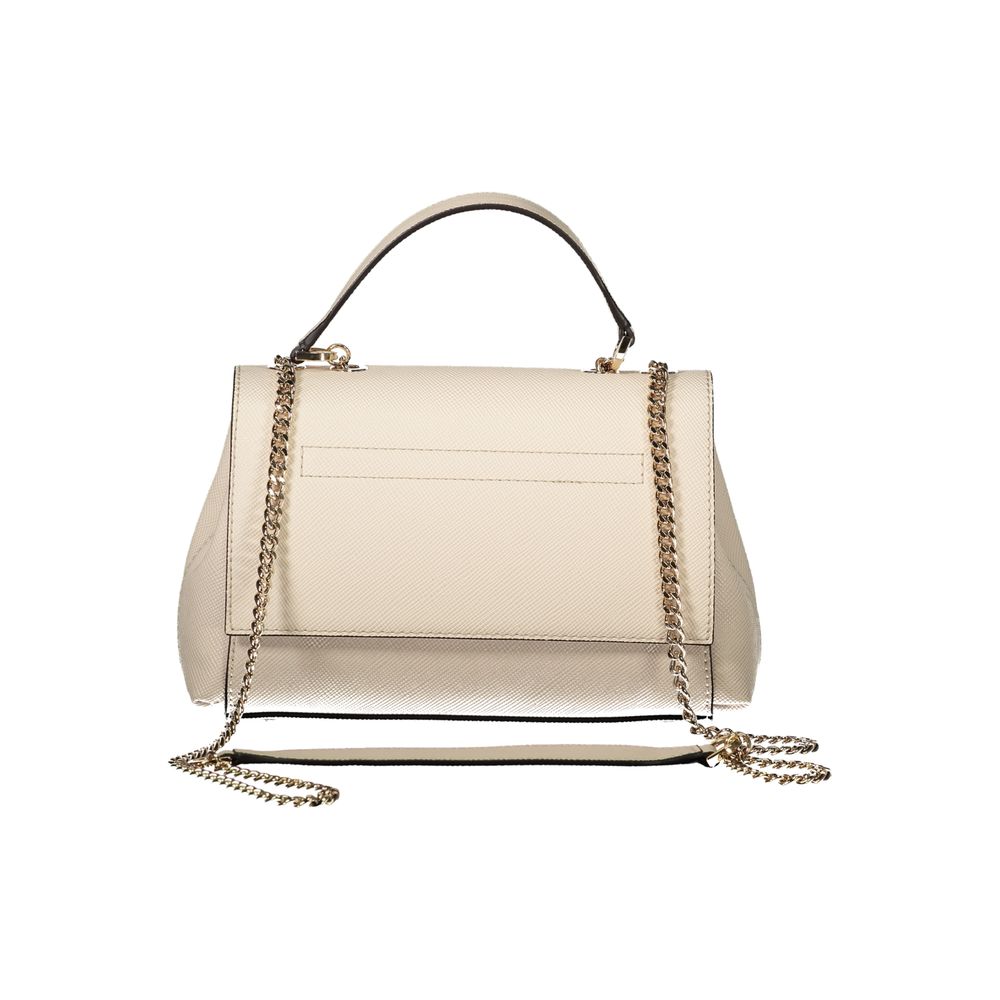 Beige Polyethylene Handbag