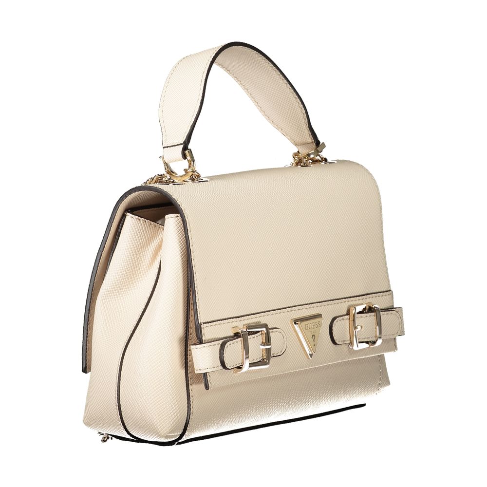 Beige Polyethylene Handbag