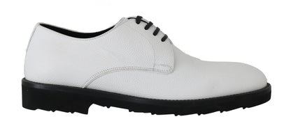 Elegant White Formal Leather Shoes