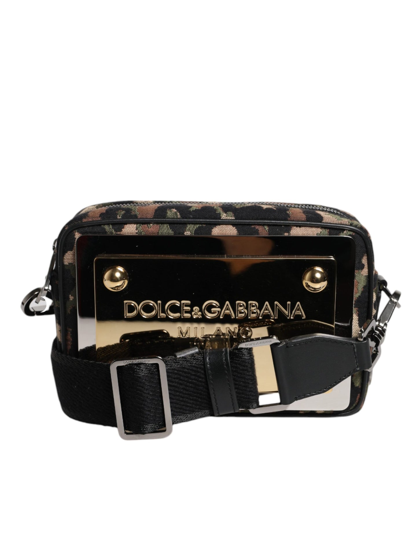 Multicolor Leopard Jacquard DG Logo Crossbody Bag