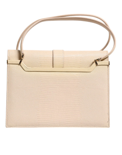 Beige Leather Ingrid Top Handle Shoulder Bag