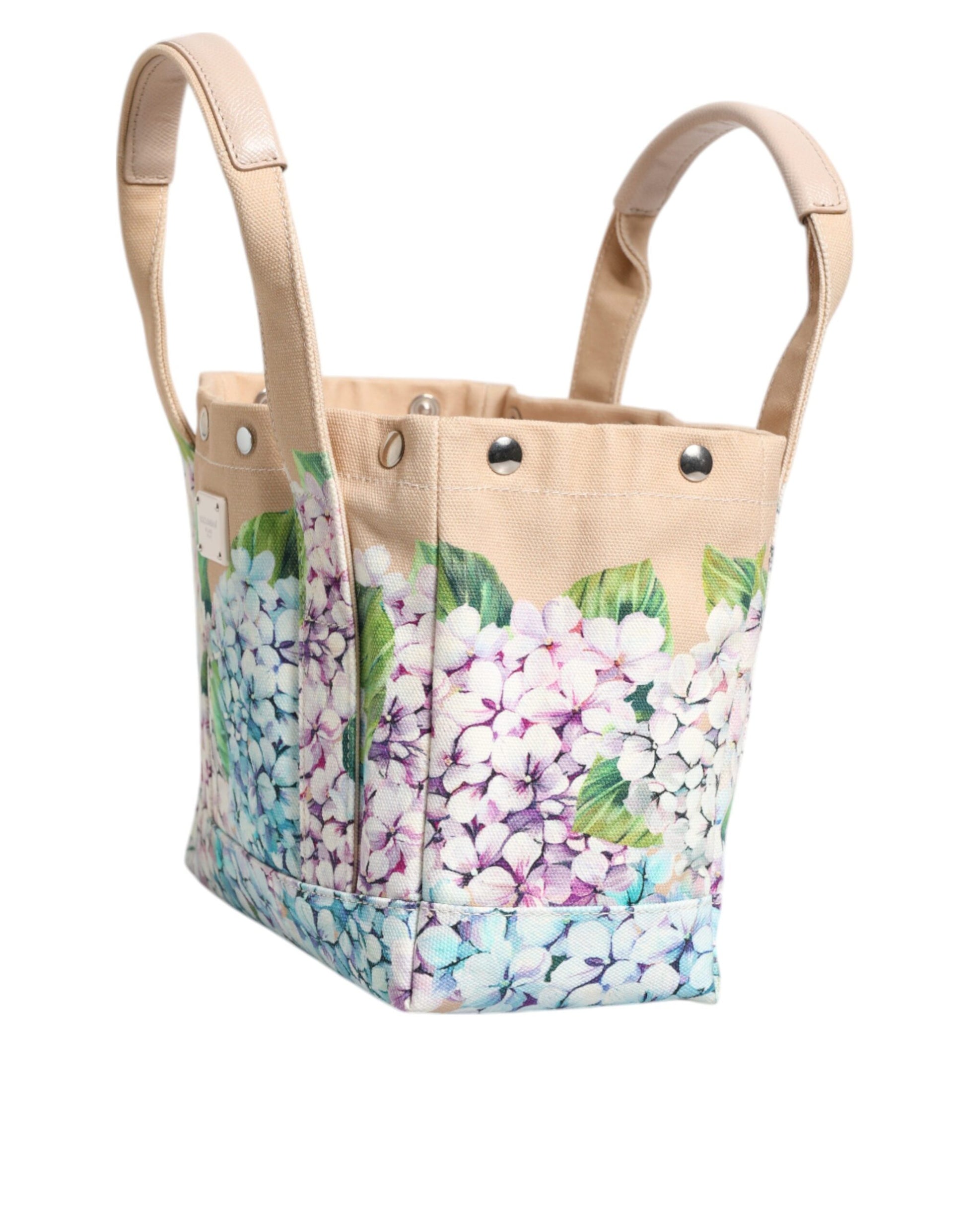 Multicolor Floral Canvas TANIA Top Handle Tote Bag