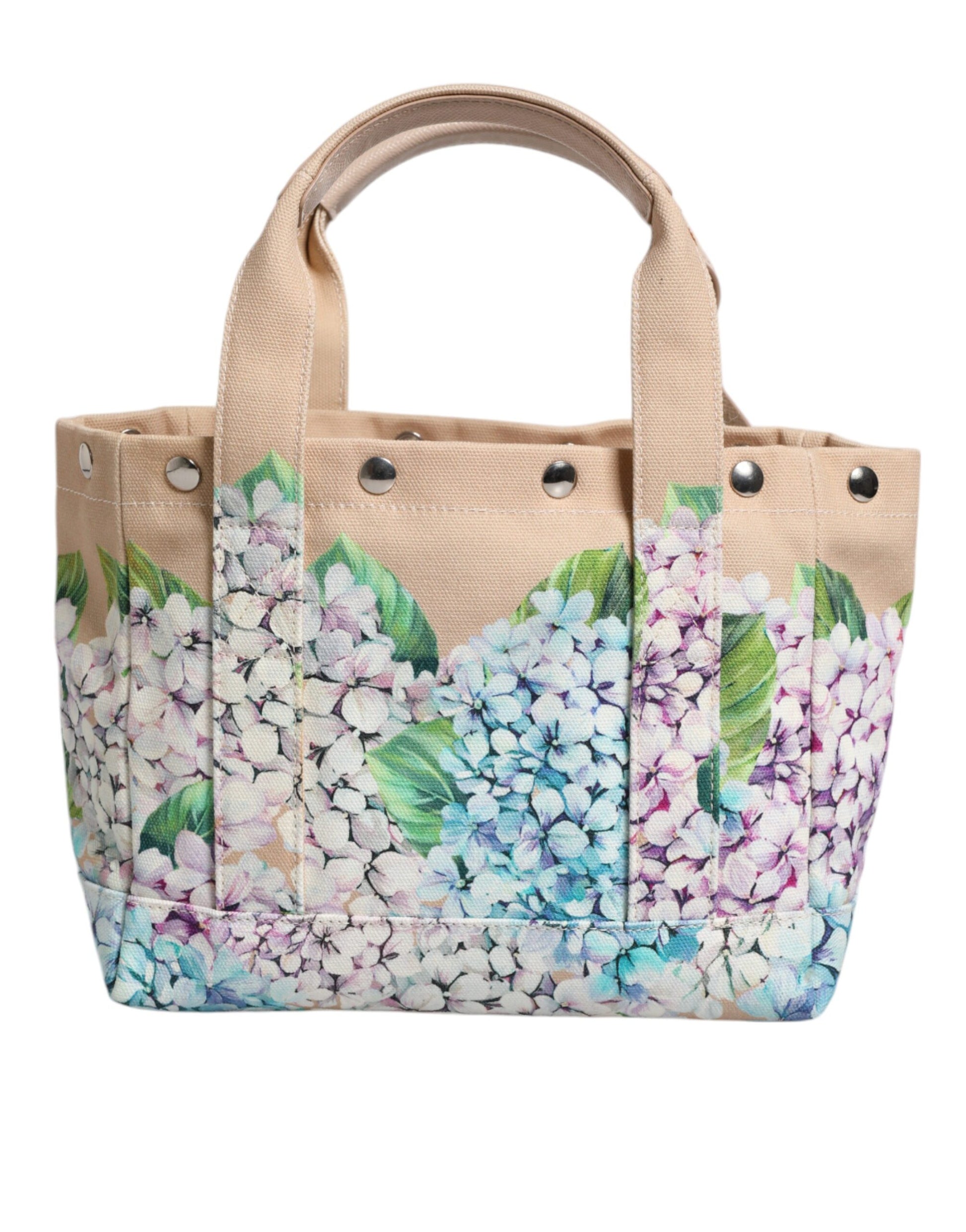 Multicolor Floral Canvas TANIA Top Handle Tote Bag