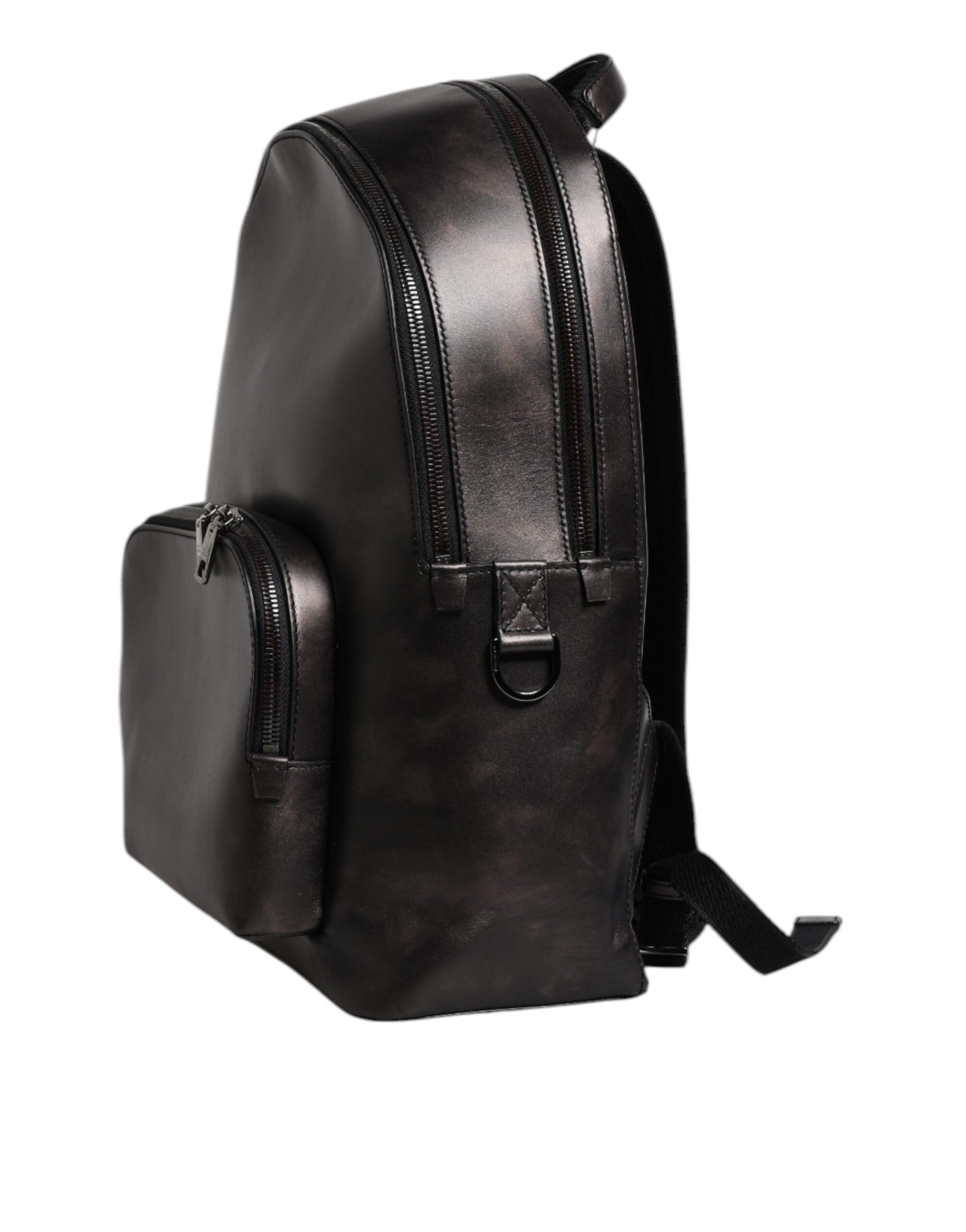 Bronze Leather School Travel Backpack Bag