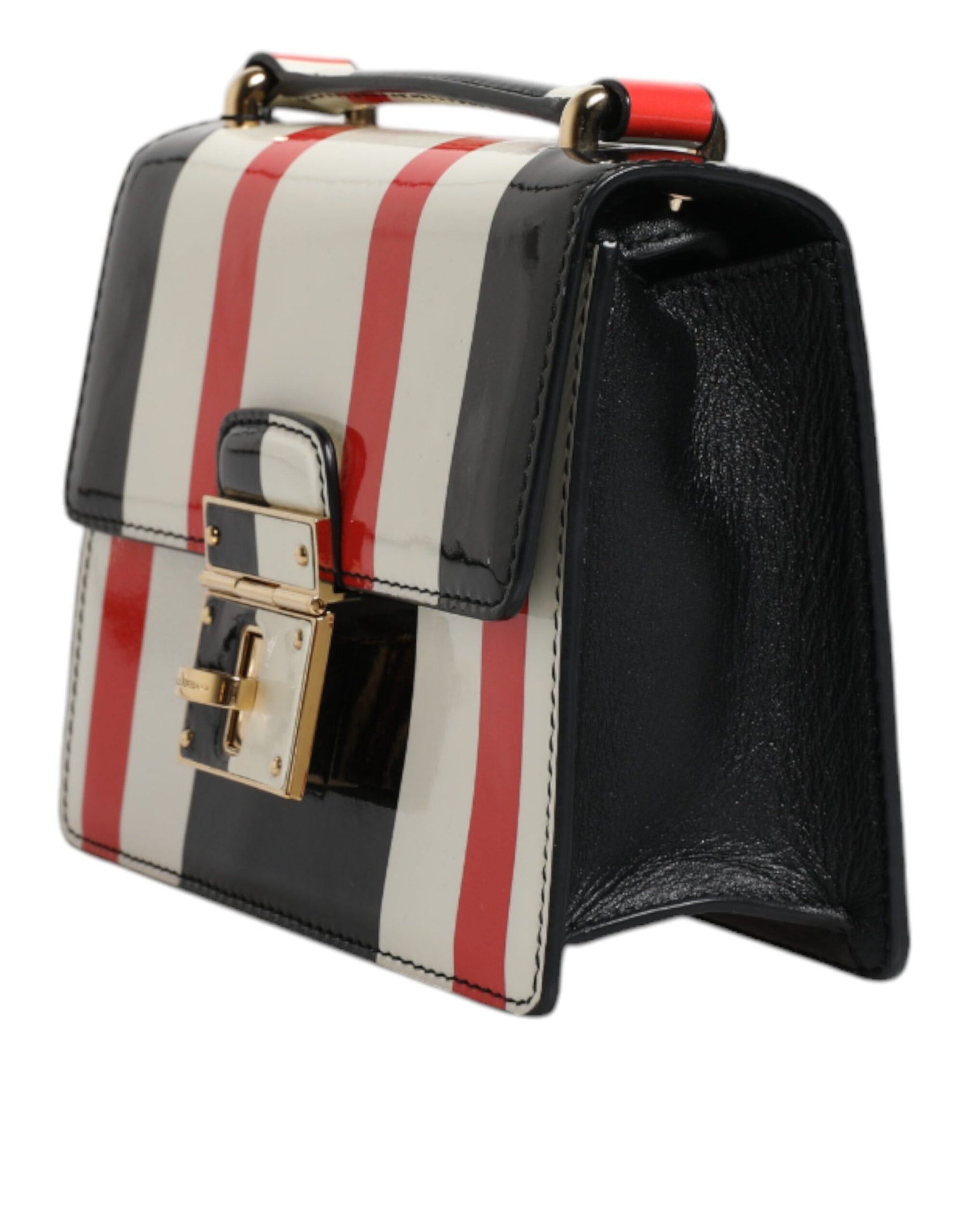 Multicolor Stripes Leather Crossbody Bag