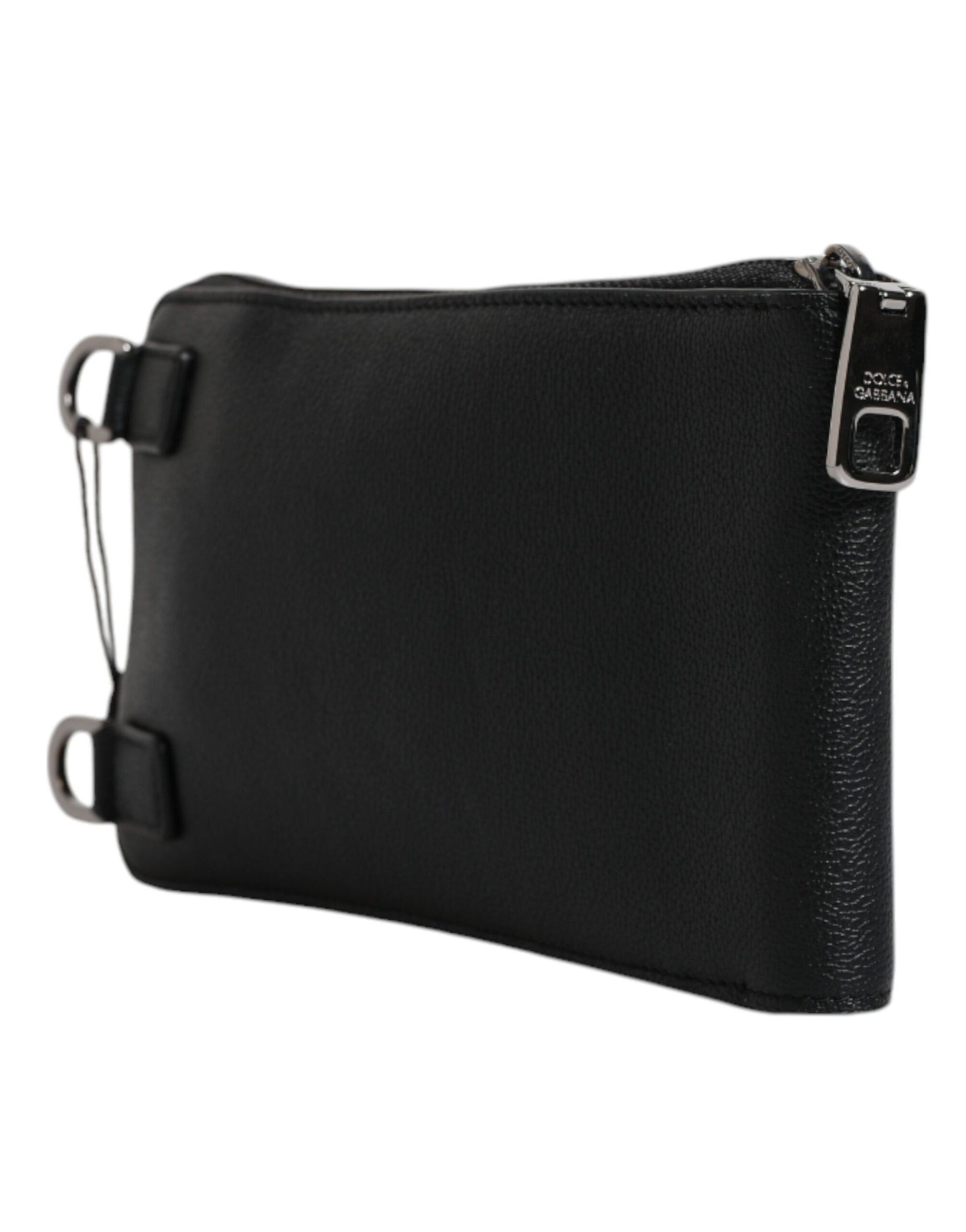 Black Leather Purse Crossbody Sling Phone Bag