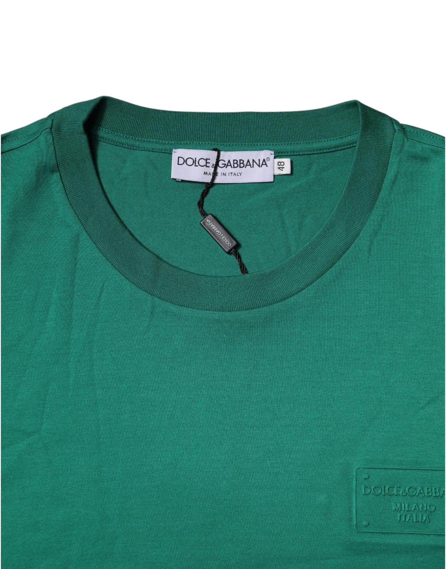 Green Logo Crew Neck Short Sleeves T-shirt